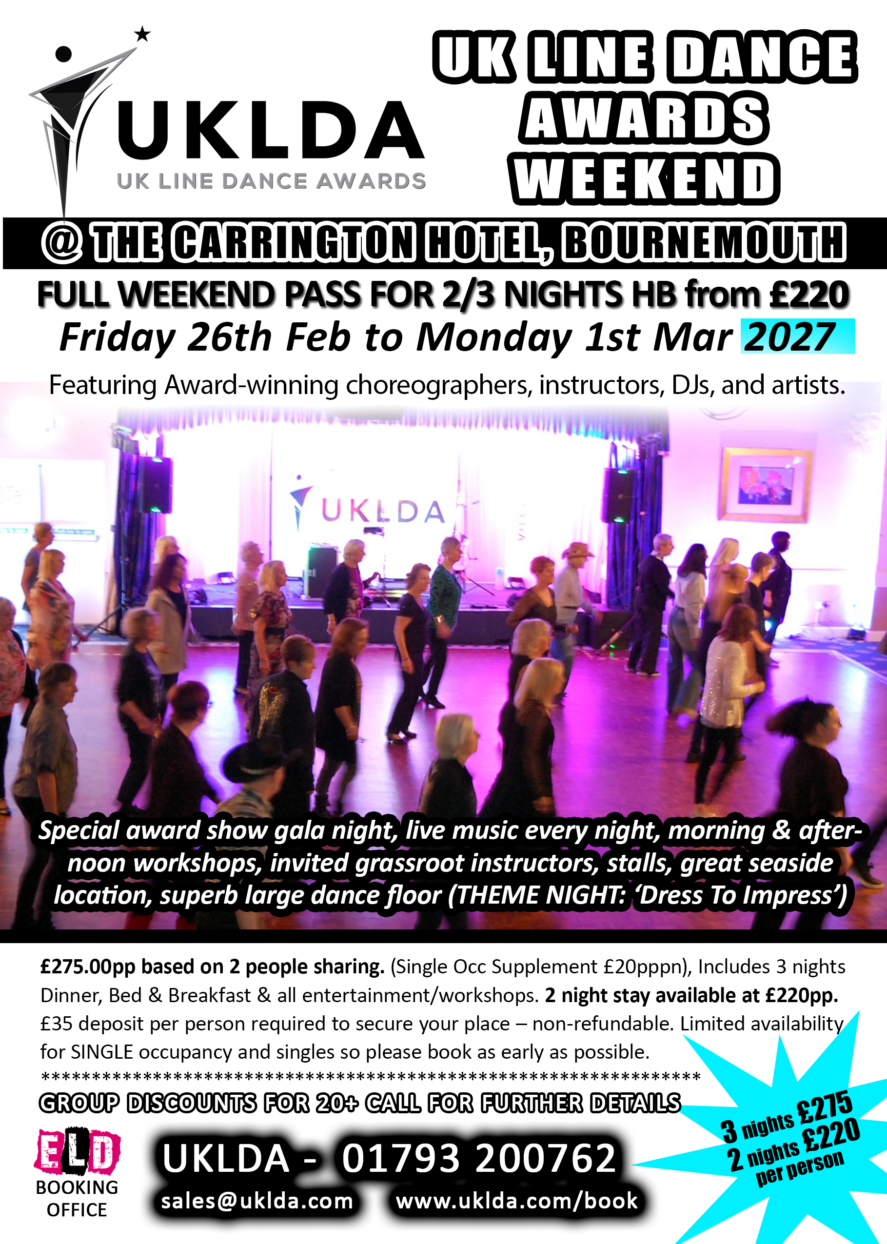 UK Line Dance Awards at Carrington House Hotel, Bournemouth - Get In Line event